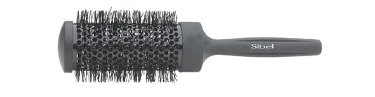 Set of four Sibel hairbrushes of different sizes on a white background