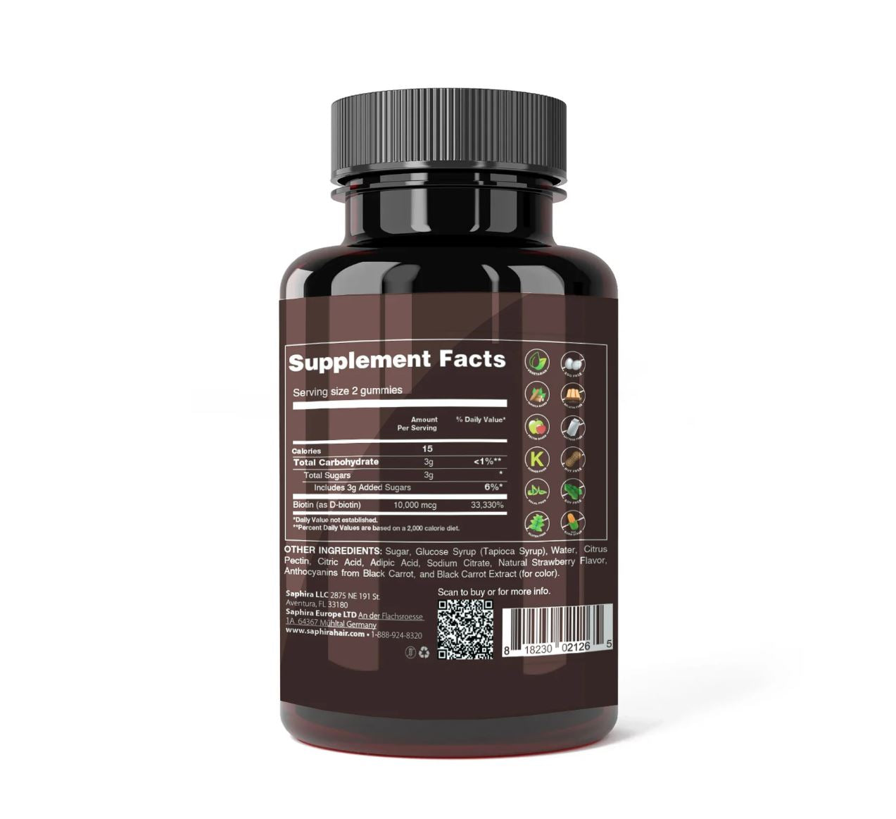 Saphira Fine Hair Support Vitamins